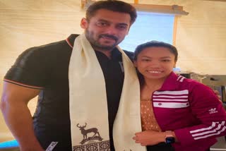 Salman Khan meets Olympic medallist Mirabai Chanu