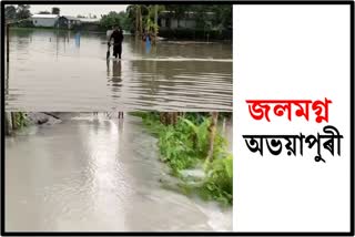 the-rising-water-of-the-river-has-submerged-the-vast-area-of-abhayapuri-etv-bharat-assam