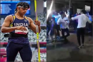 neeraj chopra dance video viral on social media