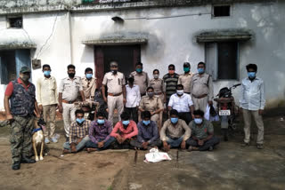 Forest department arrested 6 accused