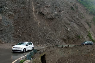 Landslide near Gallogi Power House