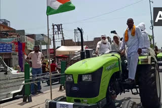 farmer tractor parade 15 august Independence Day uchana jind haryana