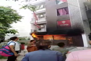 Fire breaks out at Hotel Krishna in Dwarka Sector 8 delhi