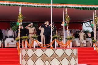 governor ramesh bais hoisted flag in dumka