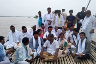 Chirag Paswan on boat