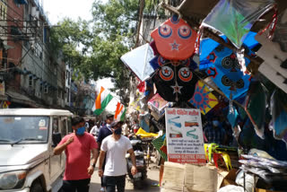 Corona's impact on the kite market in Delhi