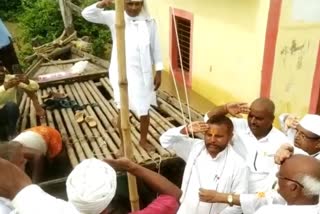 flag hoisting on boat