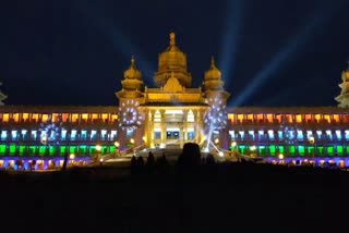 belgavi suvarnasoudha independence day lighting