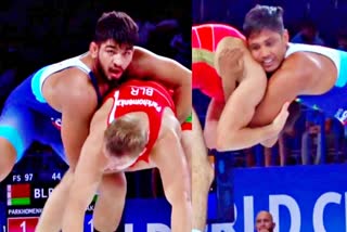 wrestlers  पहलवान गौरव बालियान  पहलवान दीपक  विश्व जूनियर चैंपियनशिप  सेमीफाइनल  भारतीय खिलाड़ी  Indian players  semi-finals  wrestler gaurav baliyan  wrestler Deepak  World Junior Championships