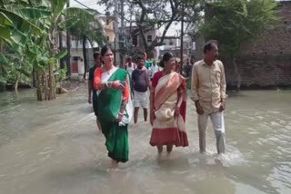 Hajipur affected by flood