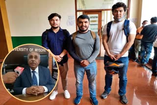 mysore vv Chancellor said afghan students to don't worry