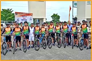 850 km Bicycle rally by ITBP