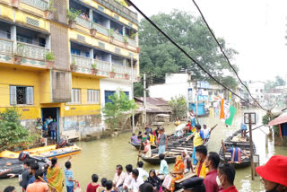 Ghatals flood affected middle class Peoples deprived from government assistance
