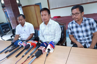 all bodo students union press meet on various issues of state