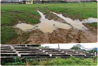 Condition of sports grounds in Dumka