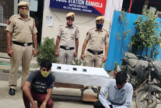 Ranhaula police arrested two accused in delhi