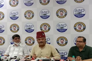 colonel-ajay-kothiyal-talks-to-media-at-aam-aadmi-partys-state-office