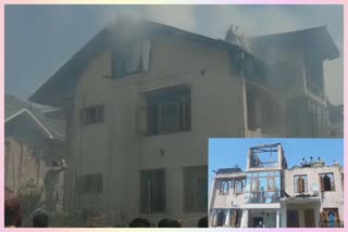 سوپور میں آگ کی واردات عمارت کی تیسری منزل خاکستر