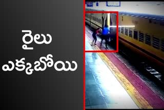 man saves women from trian track