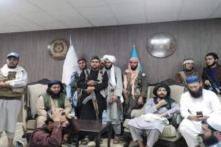 Taliban arrive at Afghanistan Cricket Board headquarters in Kabul