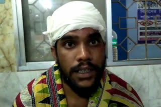 miscreants beat a young man who protest against eve teasing