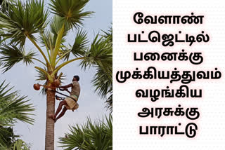 வேளாண் பட்ஜெட்டில் பனைக்கு முக்கியத்துவம் வழங்கிய அரசுக்கு பாராட்டு