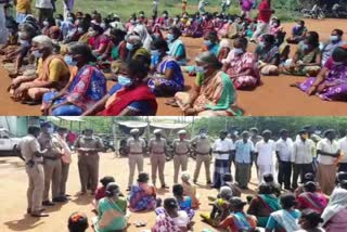 200 FISHERMEN PROTEST AGAINST TASMAC , திருவள்ளூர், THIRUVALLUR