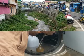 sewage mixing directly to the river in coonoor