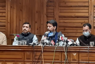 anurag thakur press conference in shimla in jan ashirwad yatra