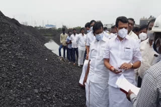 மின்சாரத்துறை அமைச்சர்  மின்சாரத்துறை அமைச்சர் செந்தில் பாலாஜி  செந்தில் பாலாஜி  செந்தில் பாலாஜி அனல்மின் நிலையத்தில் ஆய்வு  வடசென்னை அனல்மின் நிலையம்  Minister of Electricity  Minister of Electricity senthil balaji  thermal power station  ennor thermal power station  senthil balaji inspect ennor thermal power station  chennai news  chennai latest news  சென்னைசெய்திகள்