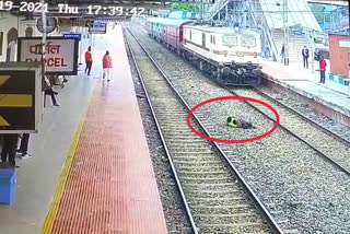 Youth jumped in front of running train