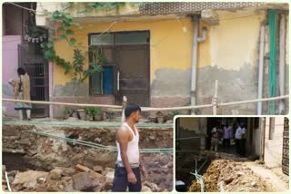 People of Om Vihar Extension were afraid of collapse of a building