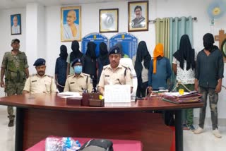 9 members of vehicle robbery gang arrested in palamu