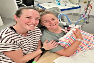bowler Megan Schutt  Australian fast bowler  Australian Megan Schutt  Megan Schutt partner gives birth to daughter  baby girl  ऑस्ट्रेलियाई तेज गेंदबाज मेगन शट  गेंदबाज मेगन शट  मेगन शट की पार्टनर