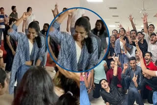 indian shuttler PV sindhu dances on Sapna Choudharys song Teri Aakhya Ka Yo Kajal