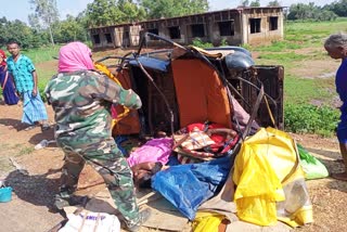 horrific road accident in jagdalpur