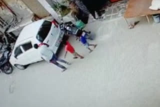 killing two children in noida cctv footage viral