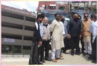 Parliamentary Delegation visit in Multiple Parking Press Enclave Srinagar