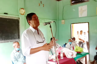 Sarvoj MLA Entertainment Talukdar at CpiM general meeting in Kalgachia etv bharat assam news