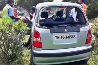 car bus accident near uluntherpettai  car accident  accident  bus accident  kallakkurichi car bus accident  kallakurichi news  kallakurichi latest news  கள்ளக்குறிச்சி விபத்து  விபத்து  விபத்து செய்திகள்  வாகன விபத்து  சாலை விபத்து  கள்ளக்குறிச்சி கார் விபத்து  கார் மீது பேருந்து மோதி விபத்து