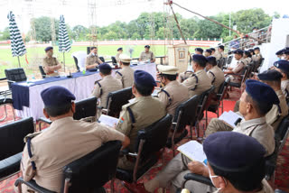 SSP Yogendra singh Rawat briefing