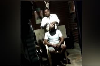 villagers punished a man by shaving his head