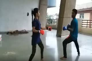 students practicing self defense