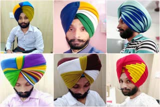 Young man became famous by tying a turban