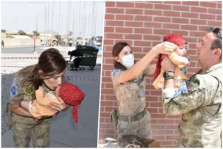 Turkish Soldiers Feed & Take Care Of 2-month-old Afghan Baby Separated From Mother; Watch