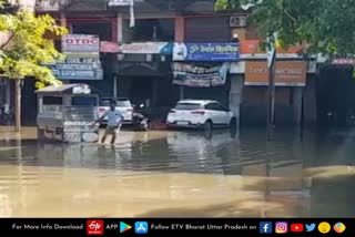 waterlogging after rains became problem for residents in gorakhpur