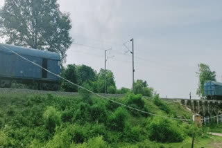 Goods train derailed