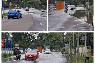 കോട്ടയം ടൗണിൽ മലിനജലം നിറഞ്ഞ് വെള്ളക്കെട്ട്  Kottayam town flooded with sewage  Kottayam town  flood  sewage  മലിനജലം  കോട്ടയം ടൗൺ  നാഗമ്പടം ബസ് സ്റ്റാൻഡ്