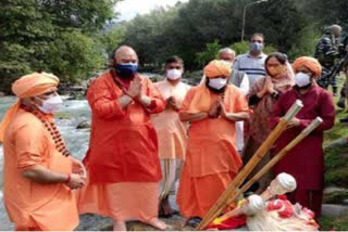 Amarnath Yatra: Chhari Mubarak puja performed at Amarnath in J&K