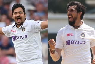 ഷാർദുൽ താക്കൂർ  Shardul Thakur  ഇഷാന്ത് ശർമ്മ  Isanth Sharma  india england test  ഇന്ത്യ ഇംഗ്ലണ്ട് ടെസ്റ്റ് പരമ്പര  Shardul Thakur fit to play Leeds Test